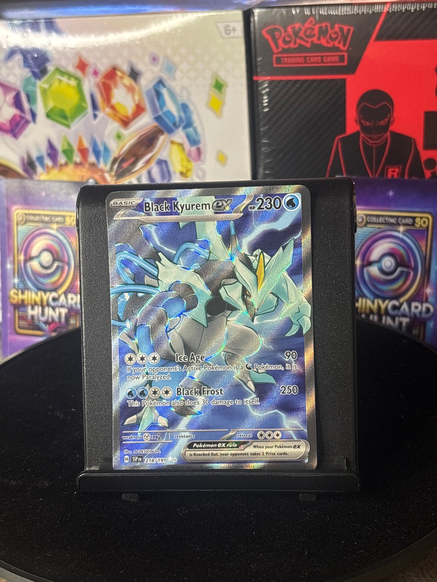 Black Kyurem Ex #218 Pokemon Surging Sparks