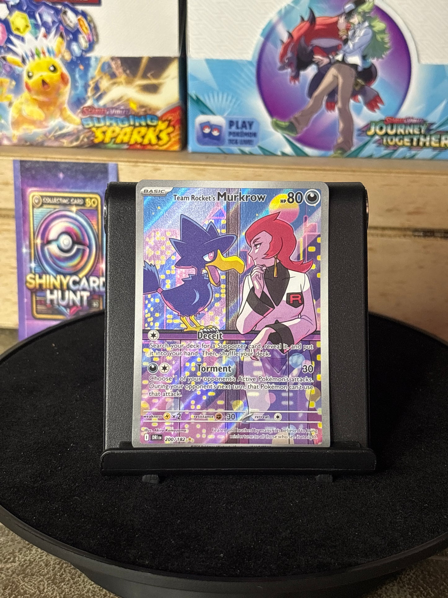 Team Rocket's Murkrow #200 Pokemon Destined Rivals
