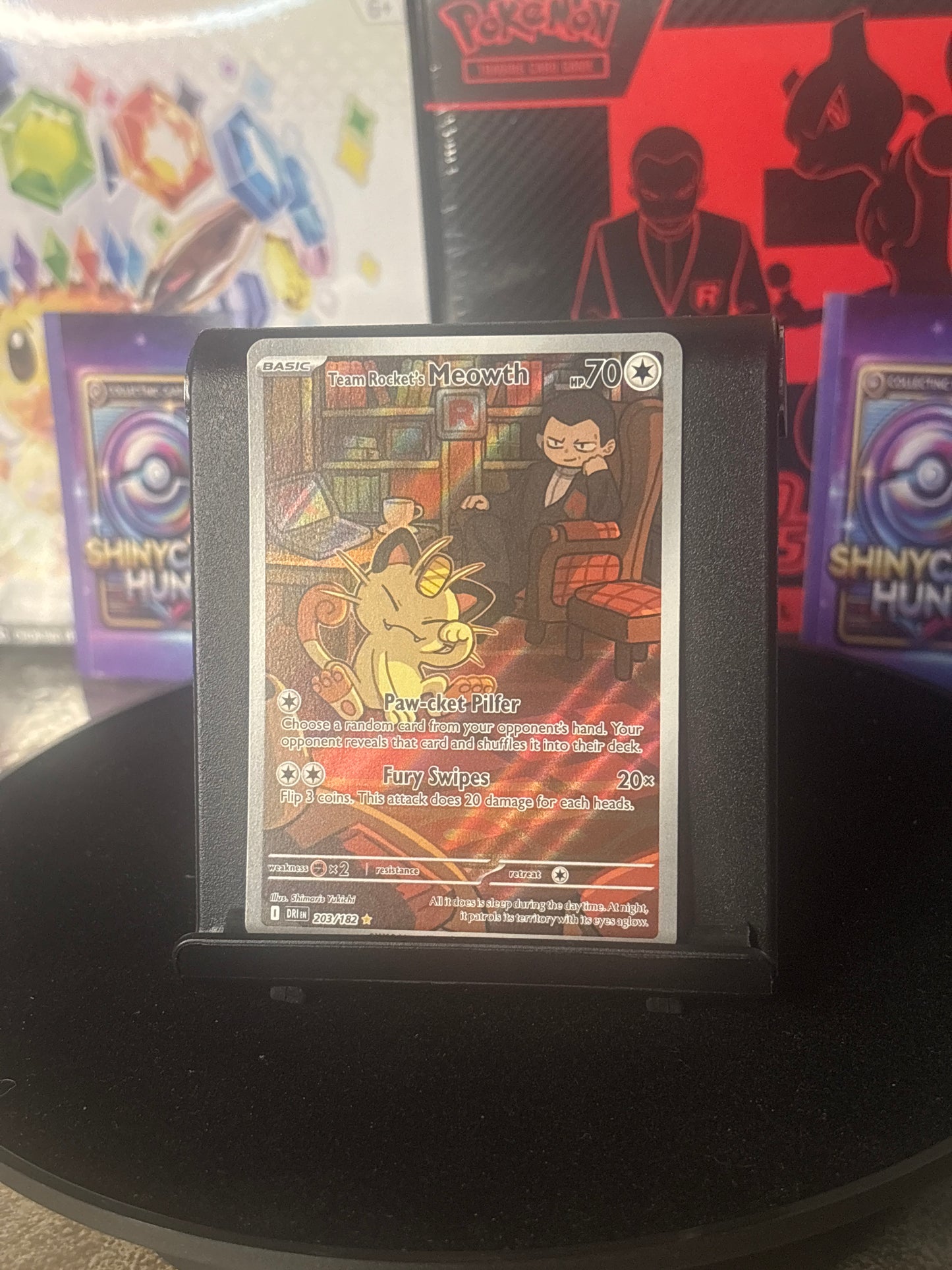 Team Rocket's Meowth #203 Pokemon Destined Rivals