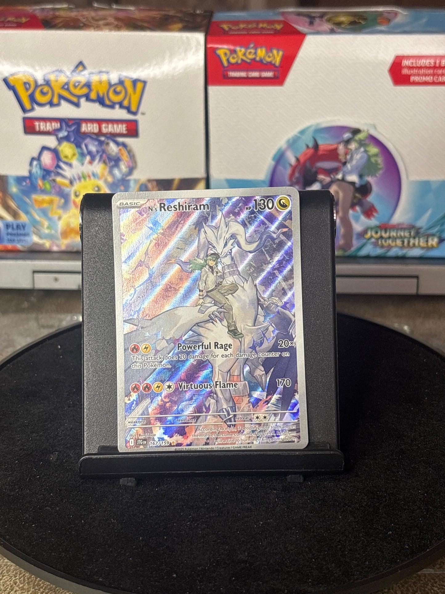 N's Reshiram #167 Pokemon Journey Together