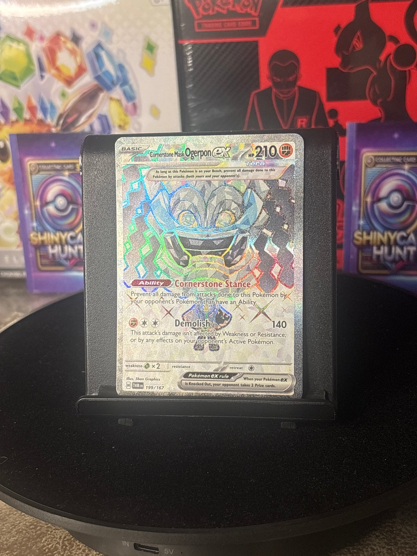 Cornerstone Mask Ogerpon Ex #199 Pokemon Twilight Masquerade