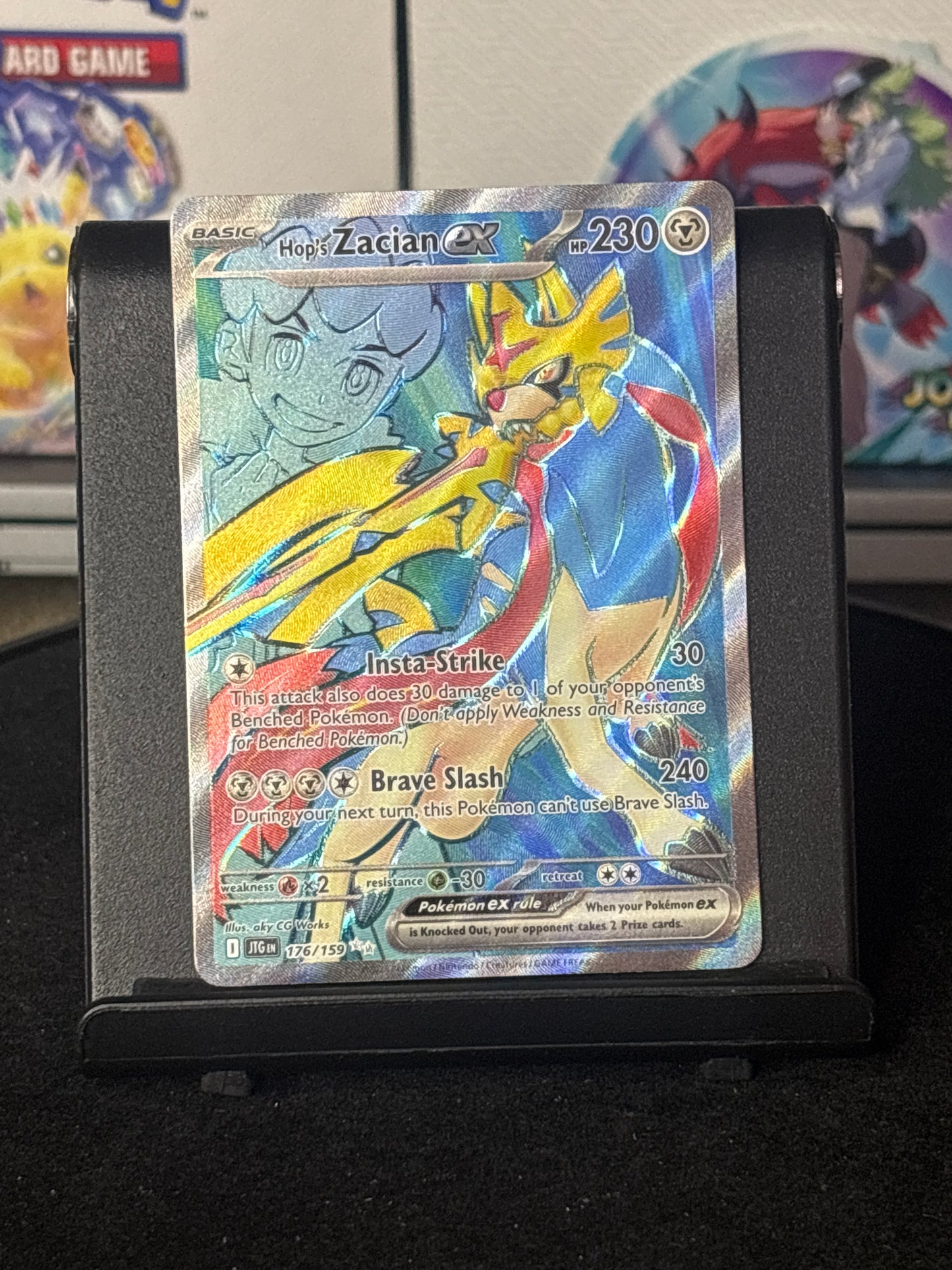 Hop's Zacian Ex #176 Pokemon Journey Together