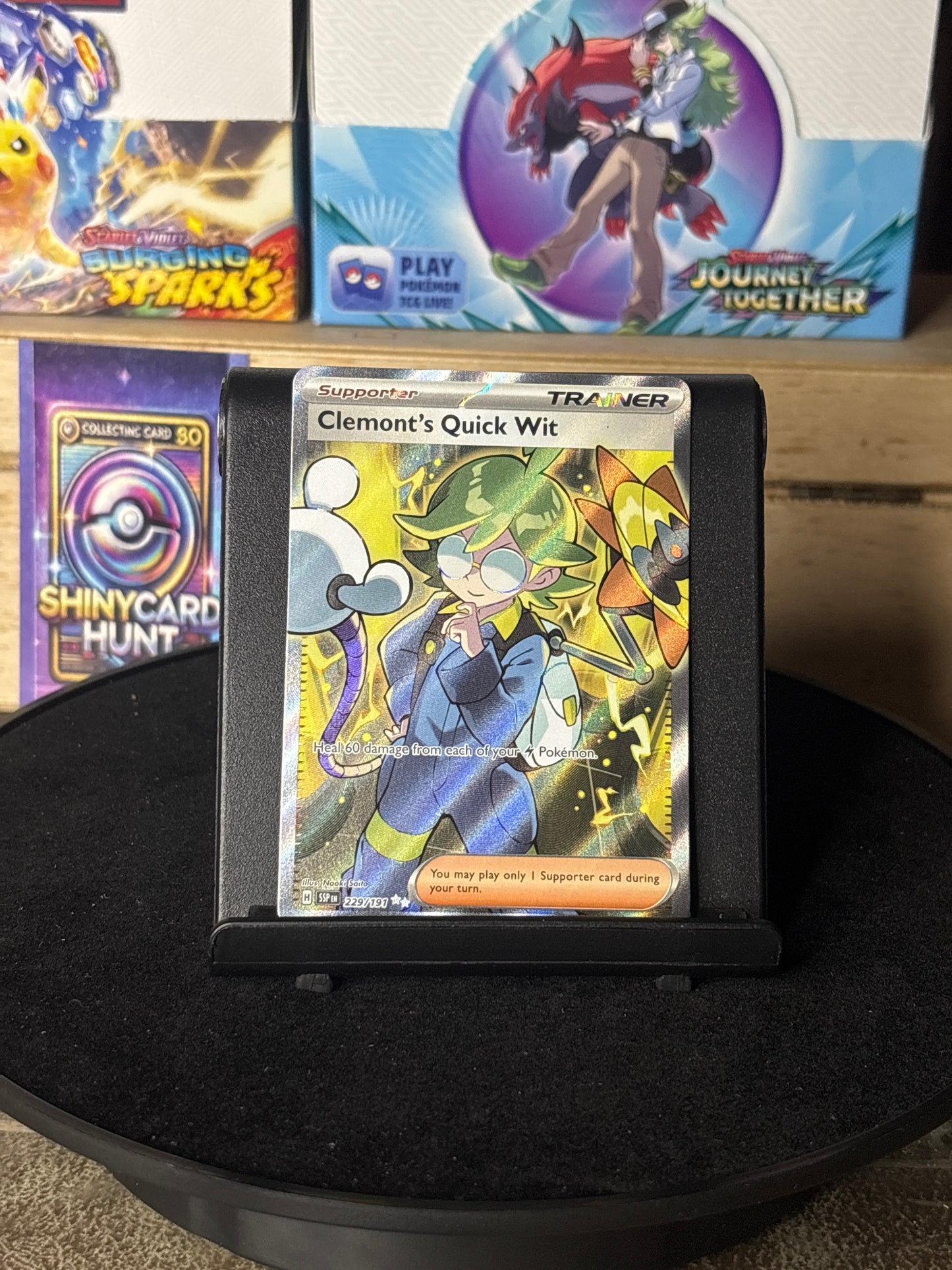 Clemont's Quick Wit #229 Pokemon Surging Sparks