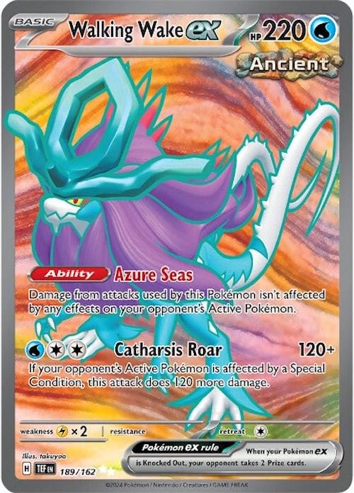 Walking Wake Ex #189 Pokemon Temporal Forces