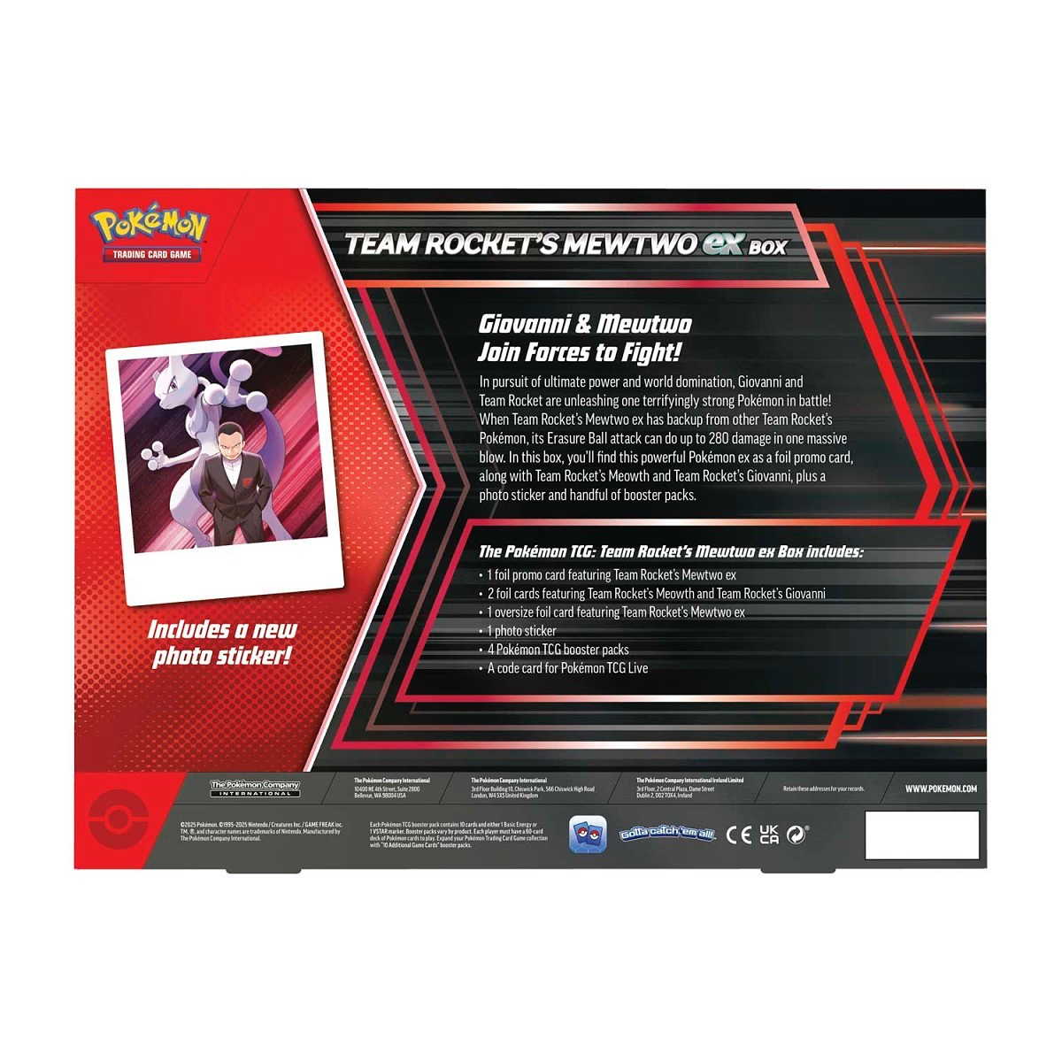 Team Rocket’s Mewtwo ex Box