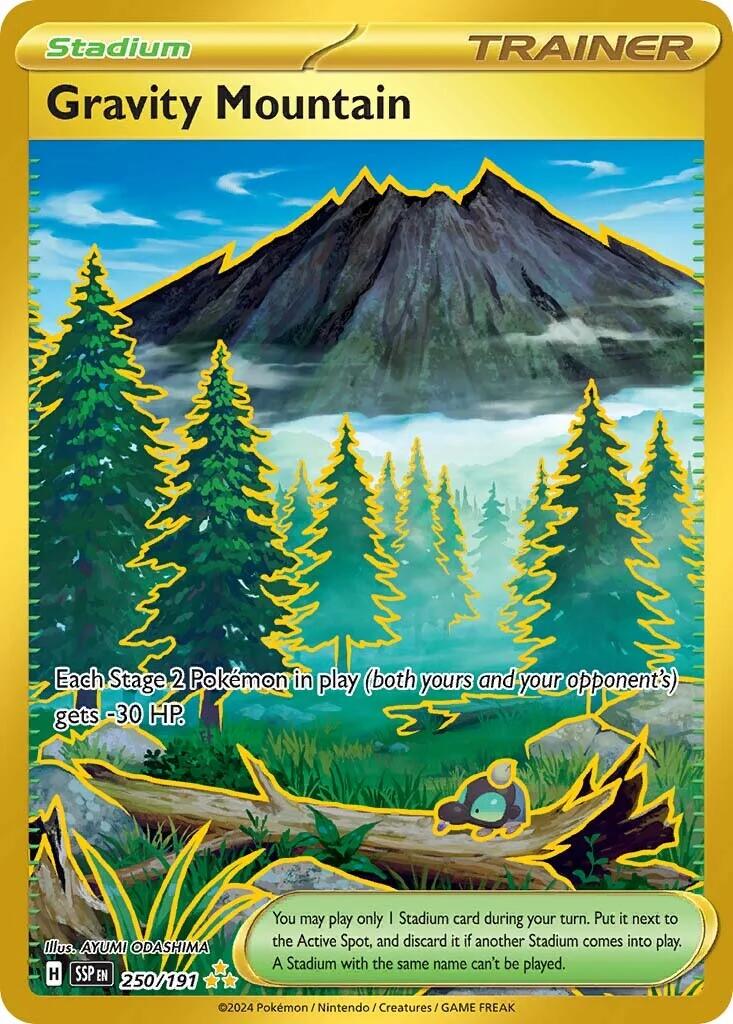 Gravity Mountain #250 Pokemon Surging Sparks
