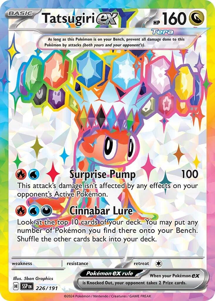 Tatsugiri Ex #226 Pokemon Surging Sparks
