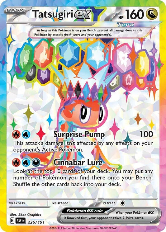 Tatsugiri Ex #226 Pokemon Surging Sparks