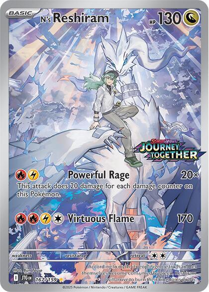 N's Reshiram [Stamped] #167 Pokemon Journey Together