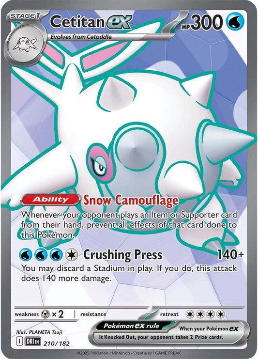 Cetitan Ex #210 Pokemon Destined Rivals