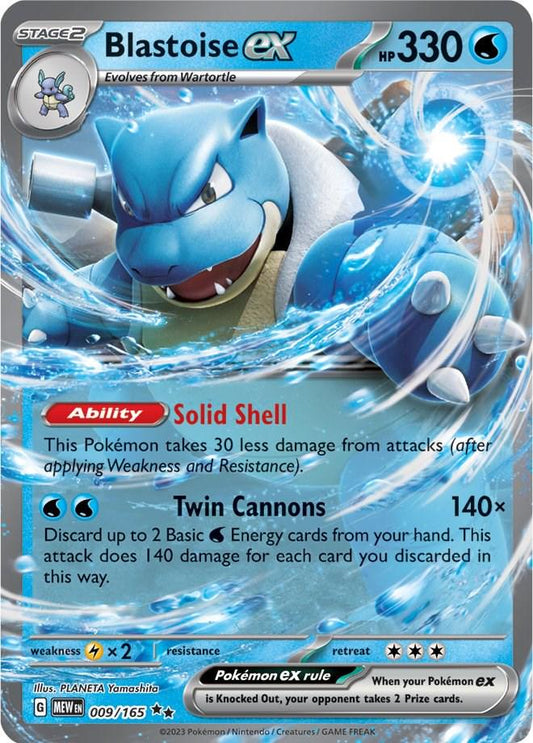 Blastoise Ex #9 Pokemon Scarlet & Violet 151