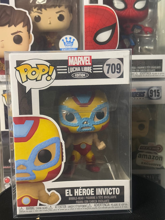 🤼 Funko Pop! El Héroe Invicto #709 – Lucha Libre Marvel Edition | Iron Man Inspired