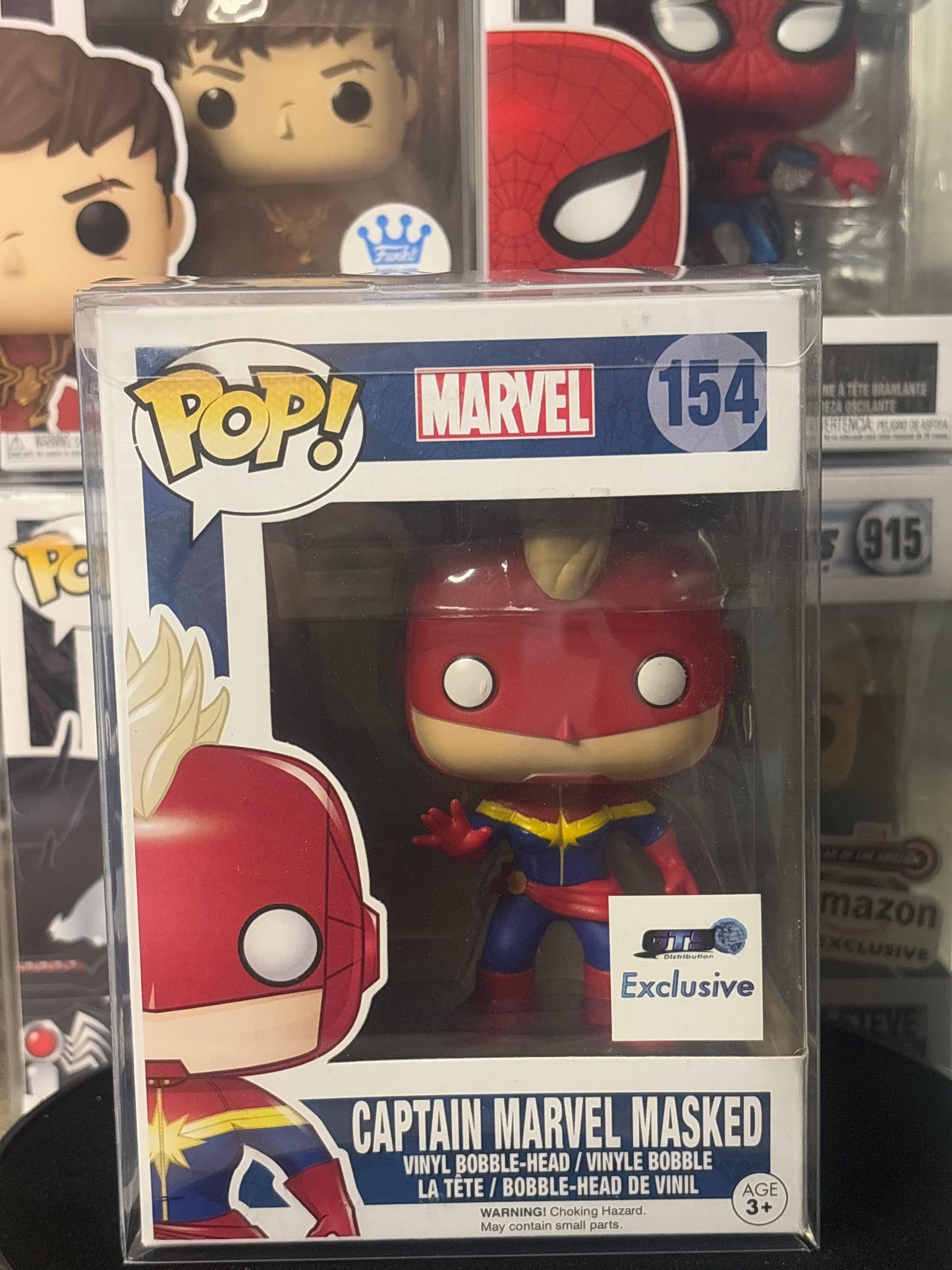 ⭐ Funko Pop! Captain Marvel #154 – Masked GTS Exclusive | Marvel Collectible