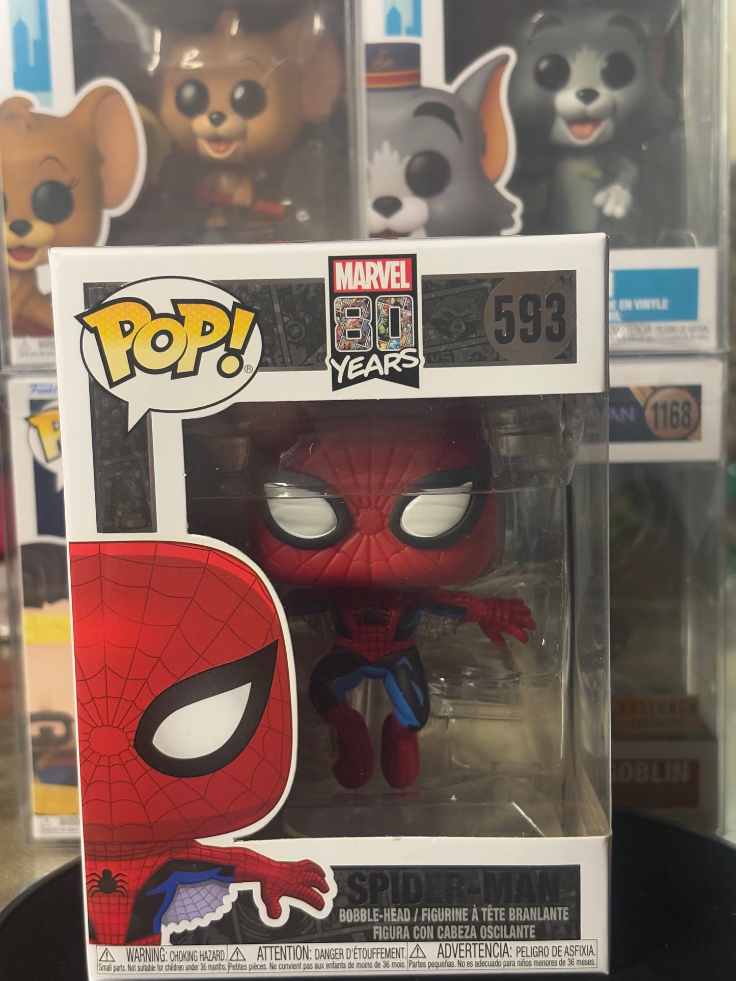 🕷️ Funko Pop! Spider-Man #593 – Marvel 80 Years Anniversary Edition