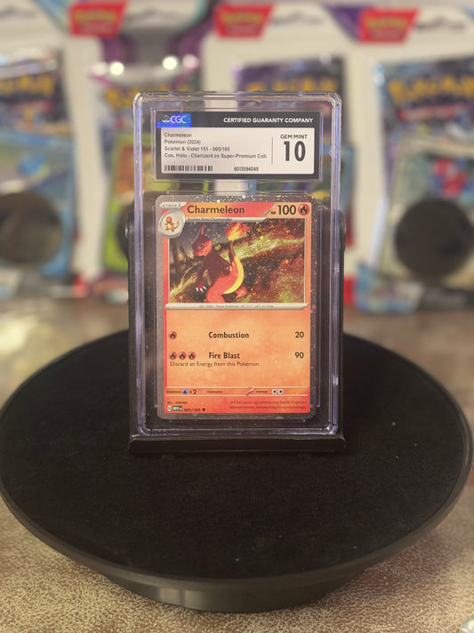 Pokémon Charmeleon Scarlet & Violet 005 CGC 10 Gem Mint – Certified Graded Slab