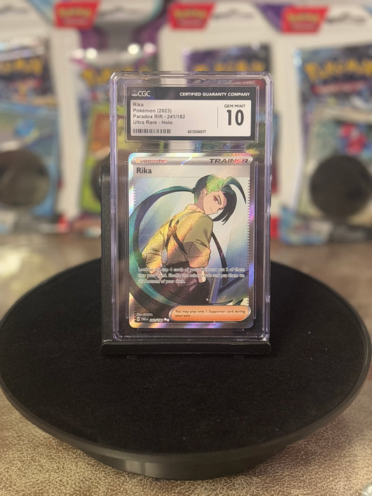 Pokémon Rika Paradox Rift 241/182 CGC 10 Gem Mint – Certified Graded Slab