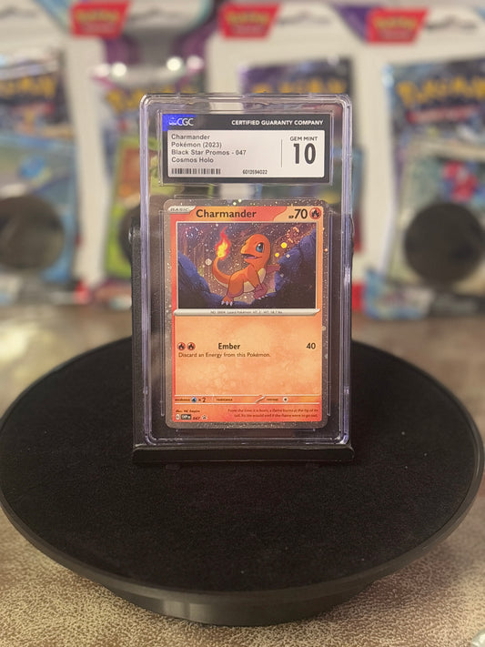 Pokémon Charmander Black Star Promo 047 CGC 10 Gem Mint – Certified Graded Slab