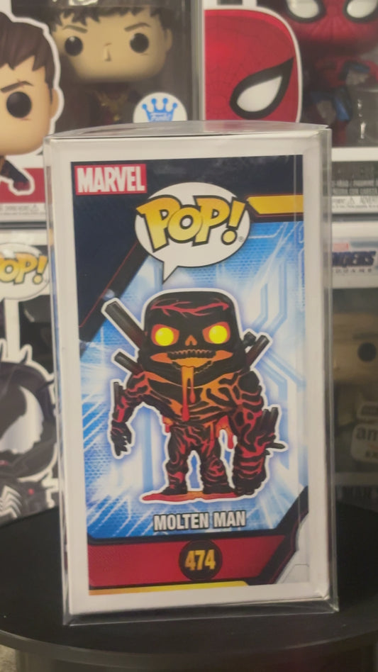 🔥 Funko Pop! Molten Man #474 – Glows in the Dark | GameStop Exclusive | Spider-Man: Far From Home
